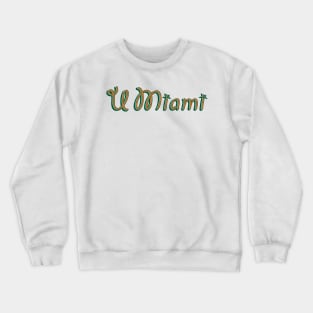 UMiami Sticker Crewneck Sweatshirt